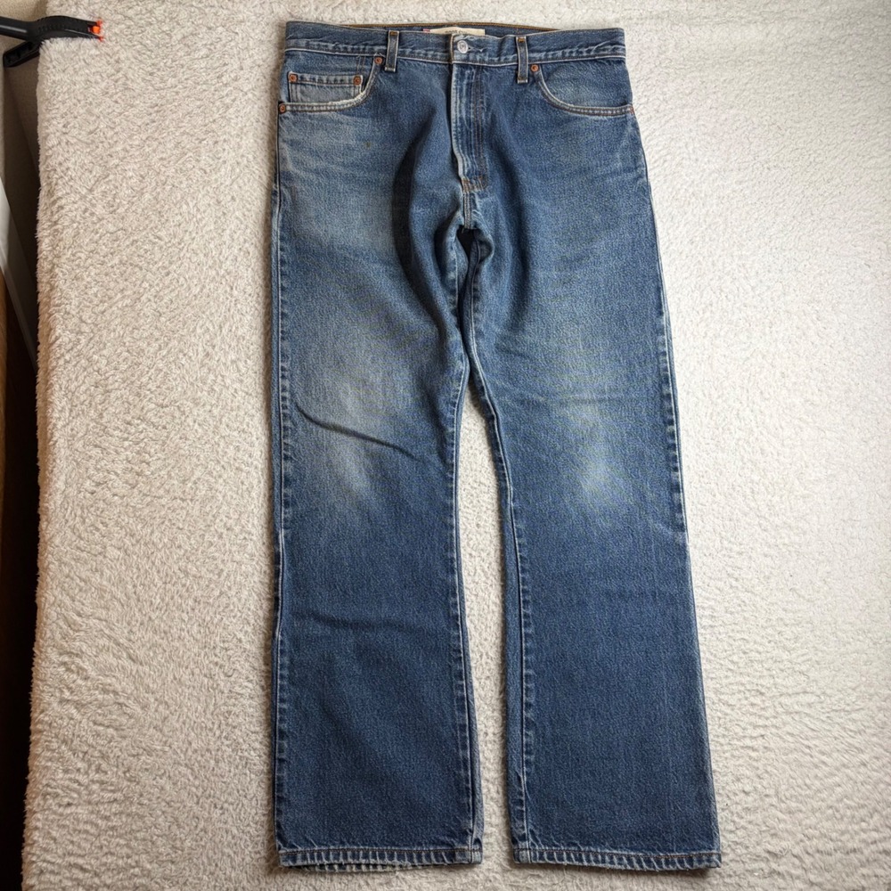 Levis 517 Y2K Bootcut Jeans Mens 36x32 (34x31) Blue Denim 00517-0216 FADE